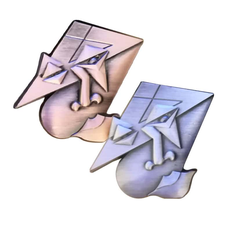 High Quality 3D Antique Copper Silver Brooch Pin Souvenir Pin Badges