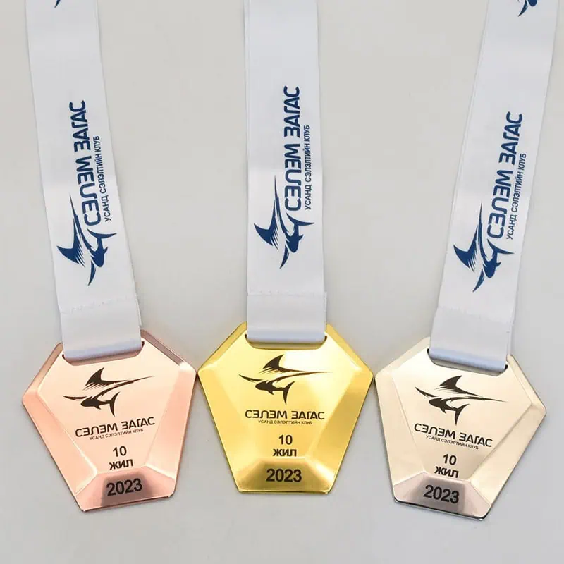 3D Award Marathon Running Medals Zinc Alloy Metal Bespoke Sports Medal