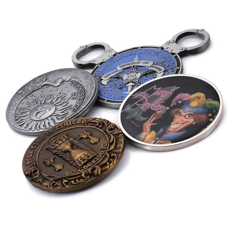 Custom Challenge Coin 3D/2D Metal Logo Souvenir Commemorative Coins