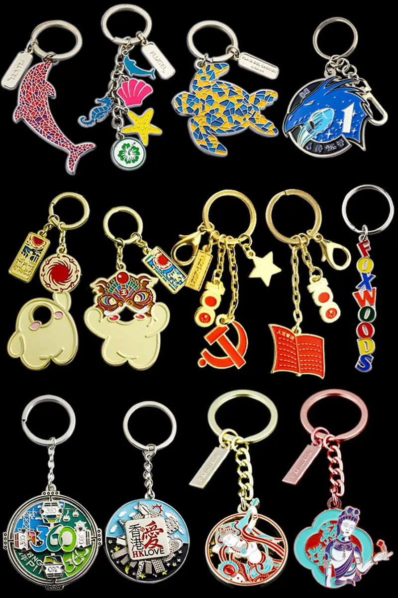 Personalized Zinc Alloy Quiksand Gift Key Holder Soft Enamel Keychain 7 Custom quiksand glitter enamel metal keychain,OEM factory,fast service