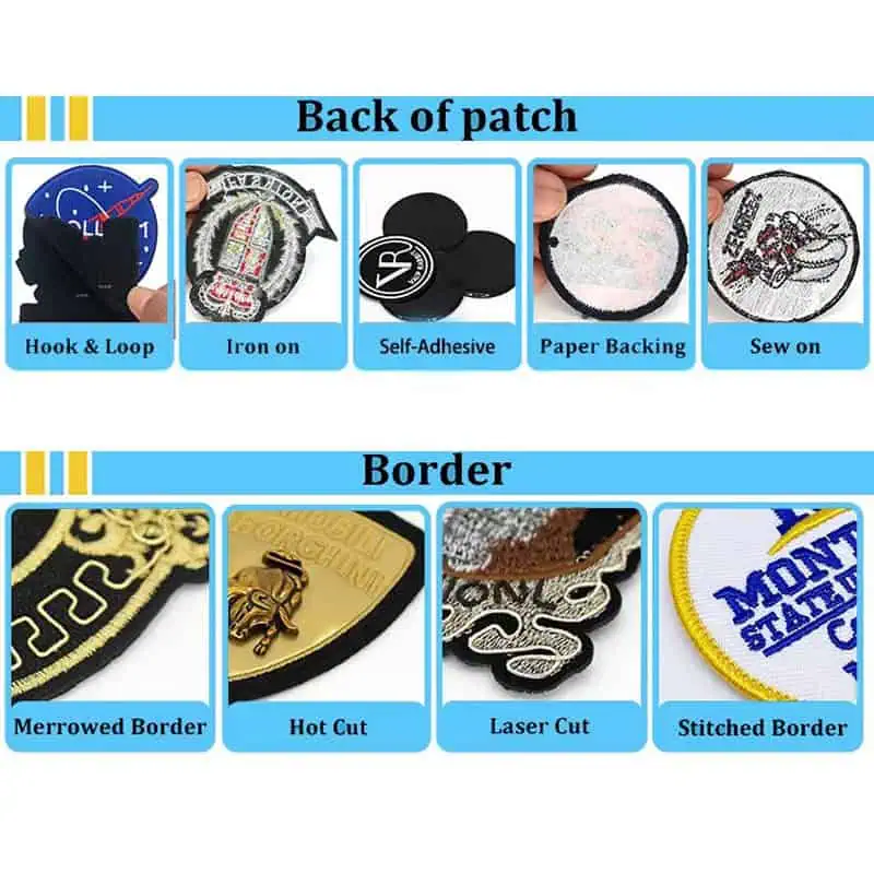 Customized iron on embroidery patches manufacturer 8 High quality embroidery patches factory