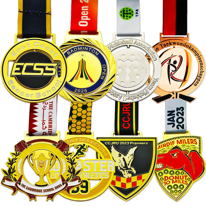 Custom high quality medals supplier, gold medal with ribbon, China OEM factory