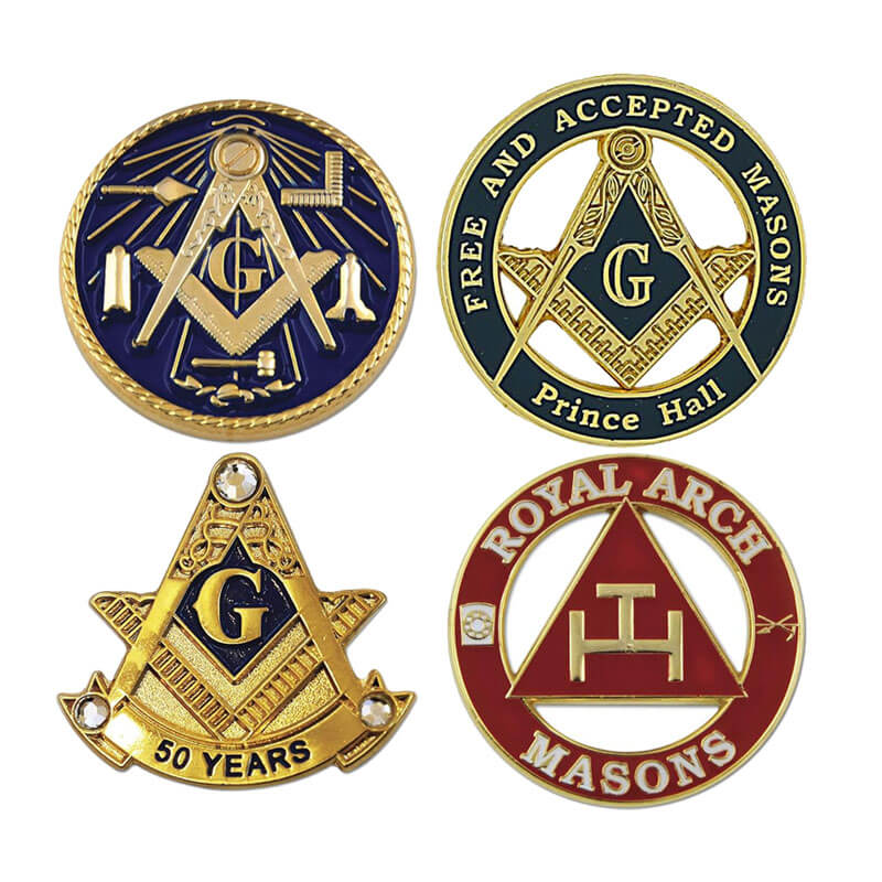 Masonic High Quality Custom Soft Enamel Pin Metal Crafts Lapel Pins