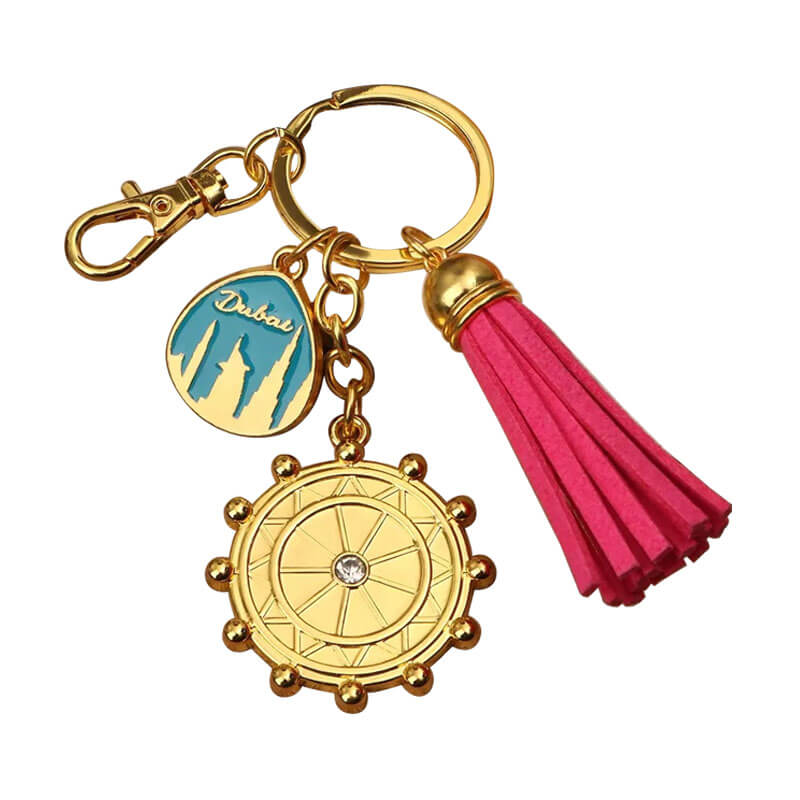 Zinc Alloy Metal 3D Gold Keyholders Key Chain Manufacturers