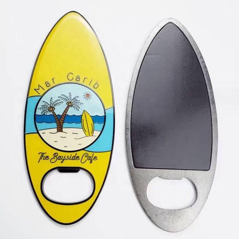 Custom metal fridge magnet, OEM promotional souvenir refrigerator magnet