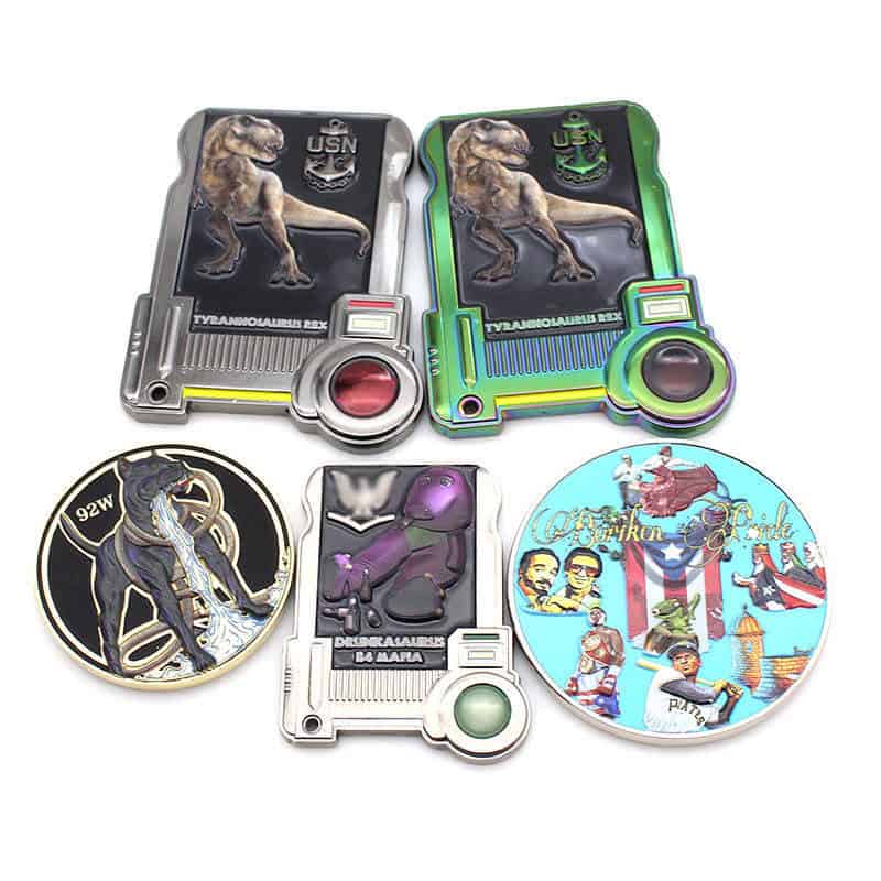 Personalized logo engraving commemorative souvenirs US coins 3D zinc alloy challenge coins