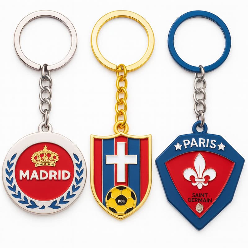 Factory Custom Metal Keychain Manufacturers Promotion Sports Keyholder Souvenir Keyring