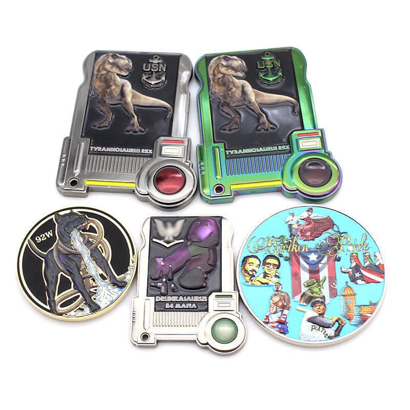 Personalized logo engraving commemorative souvenirs challenge coins