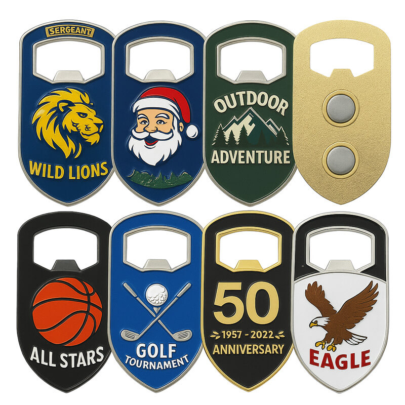 Custom Beer Zinc Alloy Metal Enamel Bottle Opener Keyring